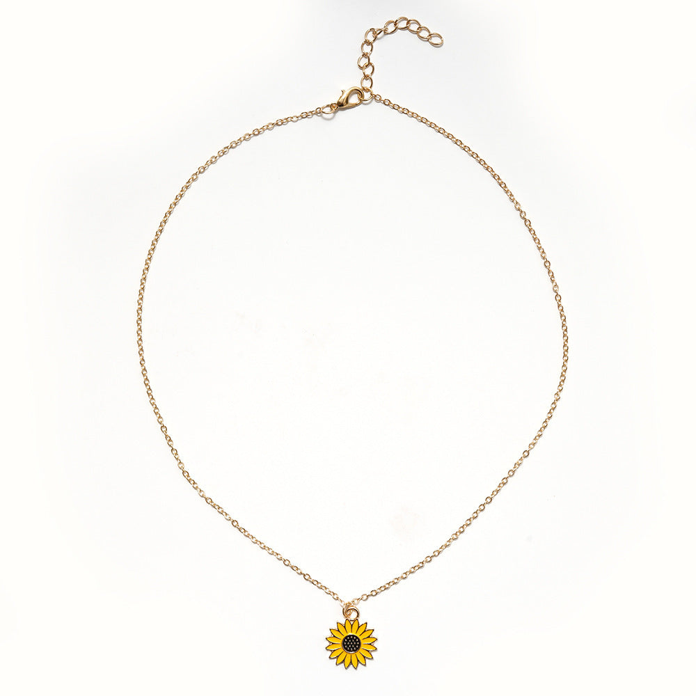 Sunflower Pendant Necklace