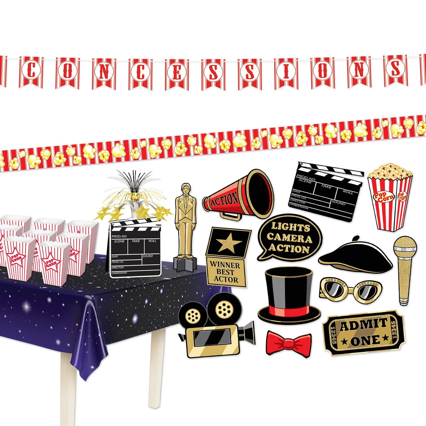 25 Piece Movie Night Party Box