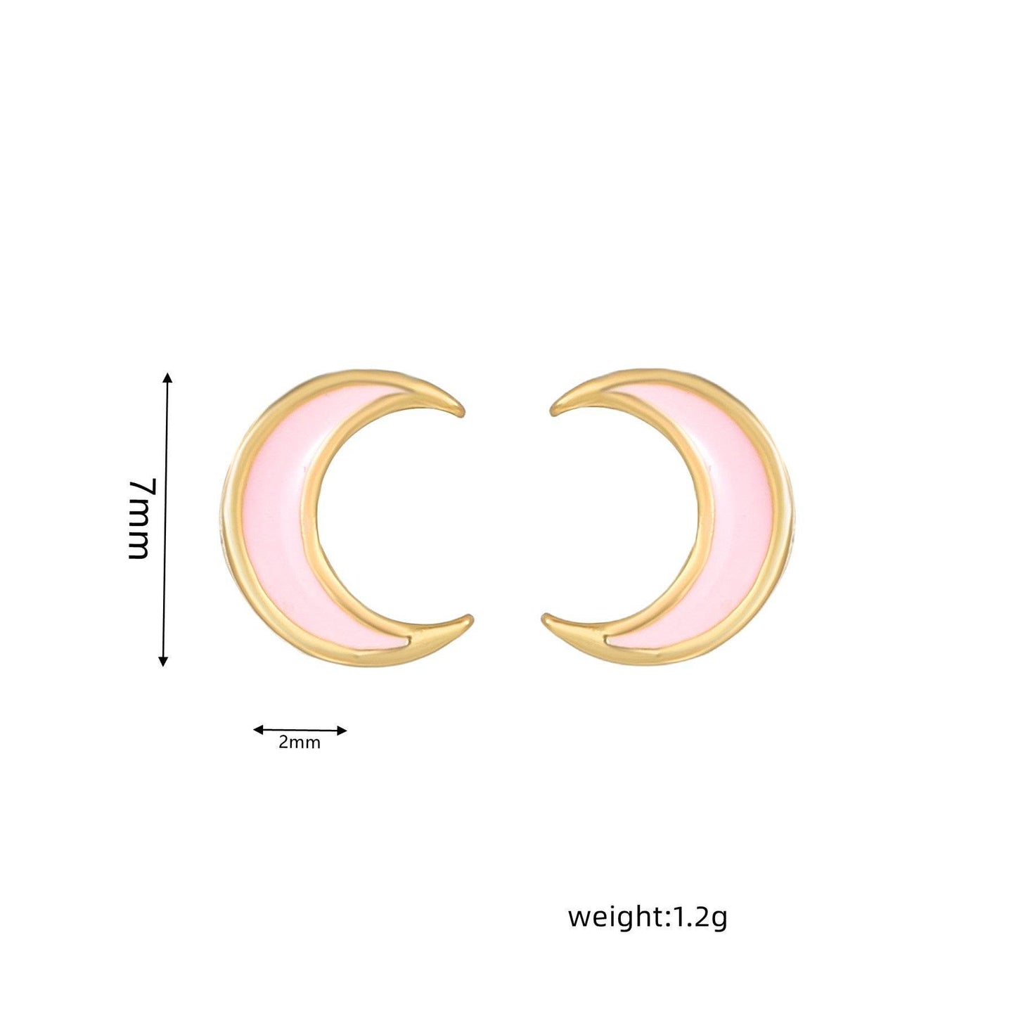 16 Pairs Pink Heart Stud Hoop Huggies Drop Earrings Set, 18K Gold Plated Stacking CZ & Pearl Designs, Planet Snowflake Moon Star