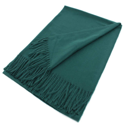 Large Cashmere Feel Soft Scarf Shawls Solid Colors 002