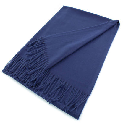 Large Cashmere Feel Soft Scarf Shawls Solid Colors 002