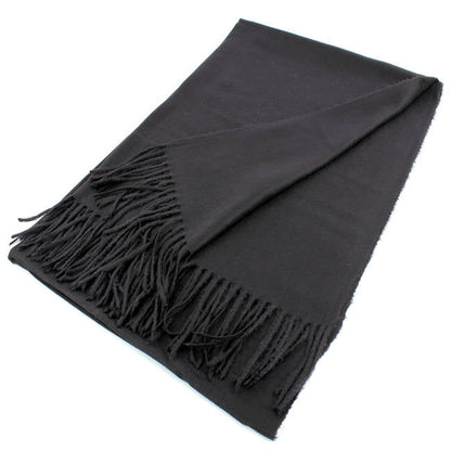 Large Cashmere Feel Soft Scarf Shawls Solid Colors 002