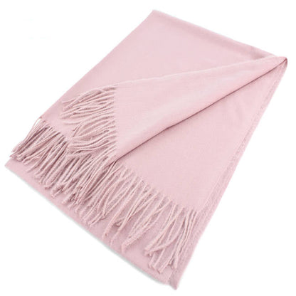 Large Cashmere Feel Soft Scarf Shawls Solid Colors 002