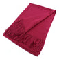 Large Cashmere Feel Soft Scarf Shawls Solid Colors 002