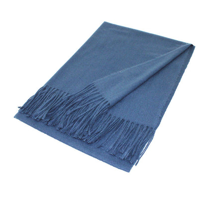 Large Cashmere Feel Soft Scarf Shawls Solid Colors 002