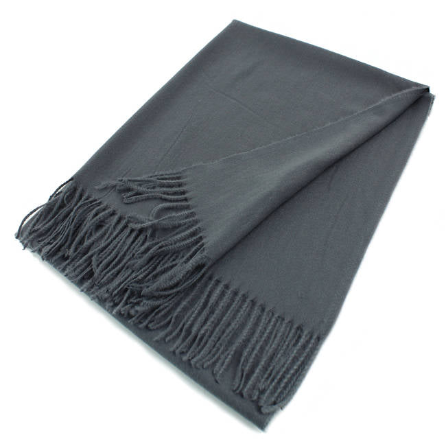 Large Cashmere Feel Soft Scarf Shawls Solid Colors 002