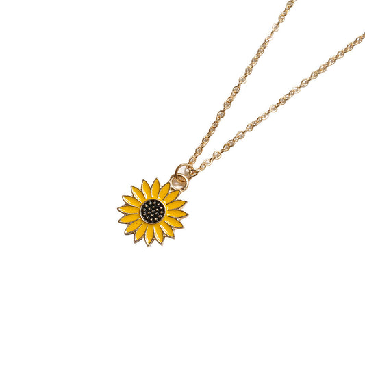 Sunflower Pendant Necklace