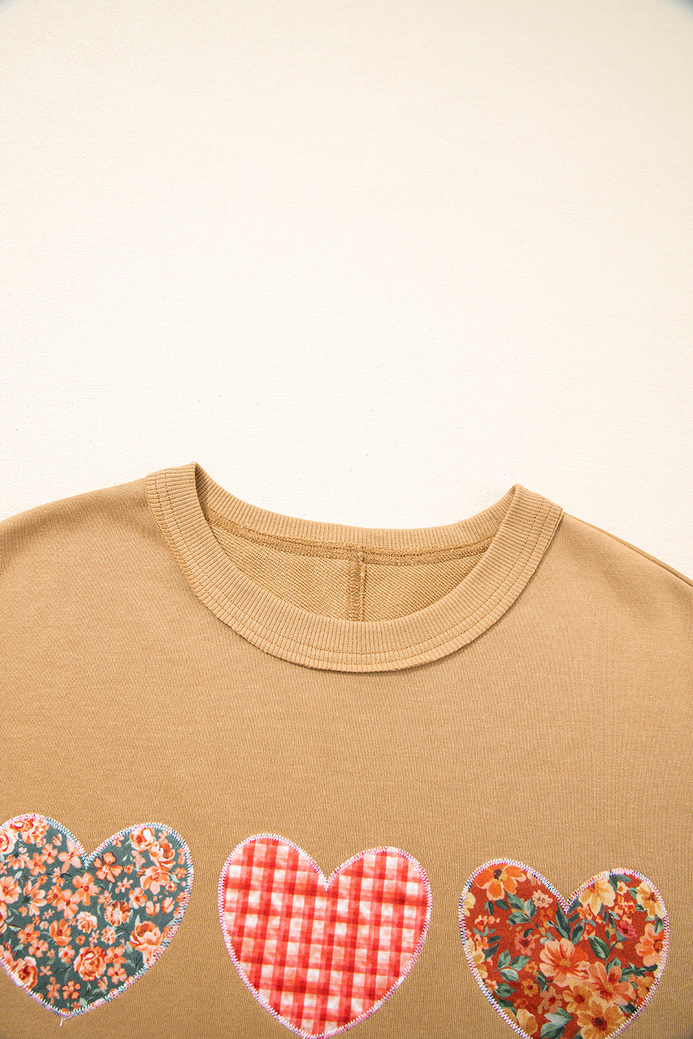 Heart Stitch Reverse Seam Mineral Wash Sweatshirt