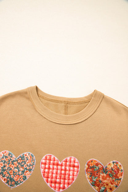 Heart Stitch Reverse Seam Mineral Wash Sweatshirt