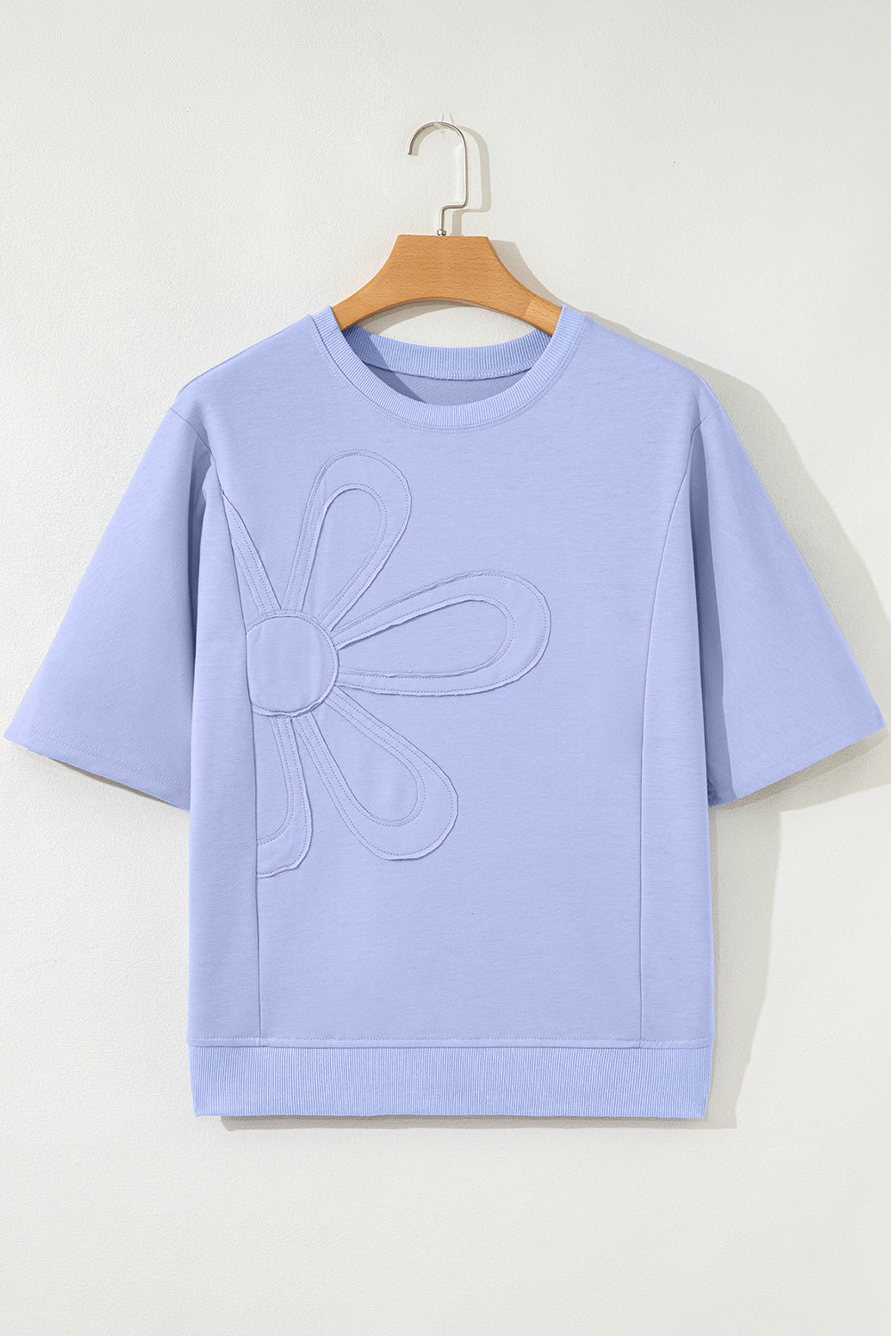 Floral Patchwork Short Sleeve Top