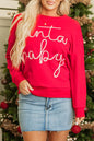 Christmas Santa Baby Tinsel Sweatshirt