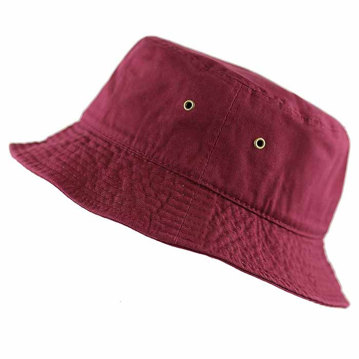 100% Cotton Solid Bucket Hats Unisex