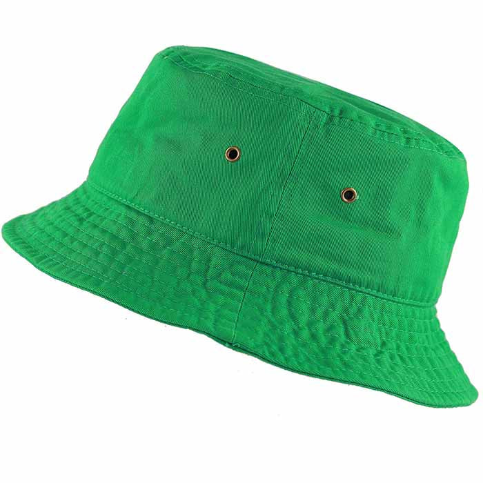 100% Cotton Solid Bucket Hats Unisex