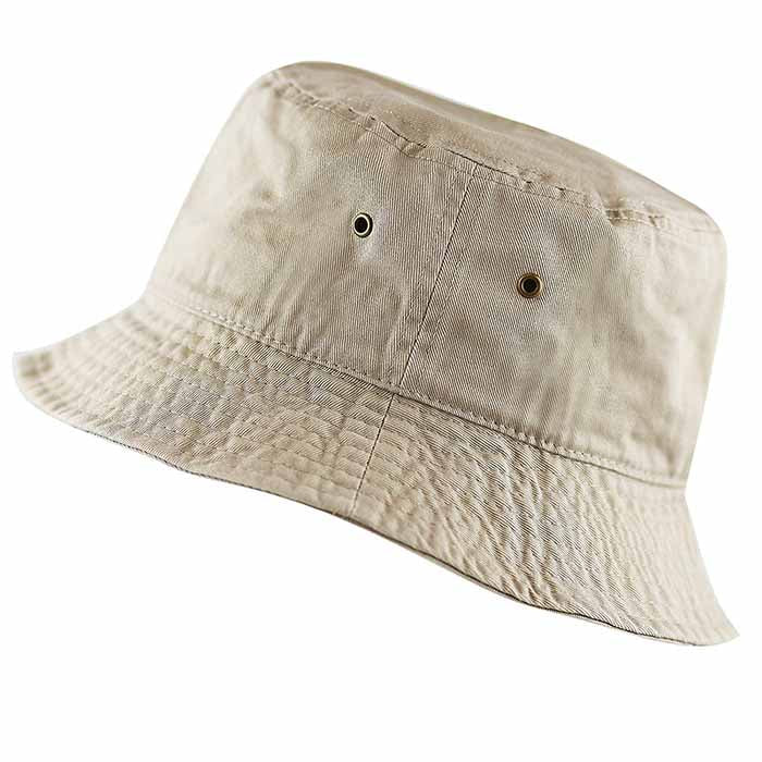 100% Cotton Solid Bucket Hats Unisex