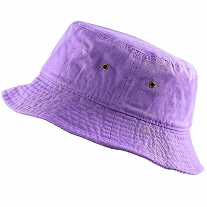 100% Cotton Solid Bucket Hats Unisex