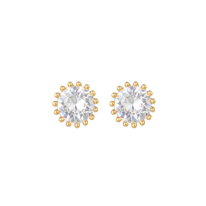 16 Pairs Pink Heart Stud Hoop Huggies Drop Earrings Set, 18K Gold Plated Stacking CZ & Pearl Designs, Planet Snowflake Moon Star