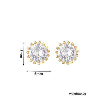 16 Pairs Pink Heart Stud Hoop Huggies Drop Earrings Set, 18K Gold Plated Stacking CZ & Pearl Designs, Planet Snowflake Moon Star