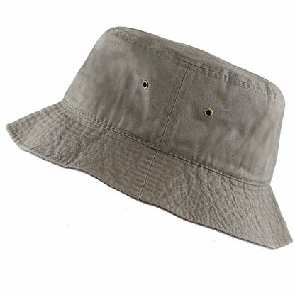 100% Cotton Solid Bucket Hats Unisex