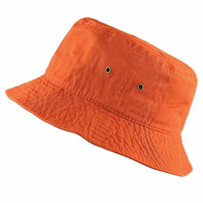 100% Cotton Solid Bucket Hats Unisex