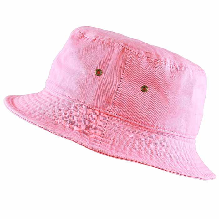 100% Cotton Solid Bucket Hats Unisex