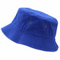 100% Cotton Solid Bucket Hats Unisex