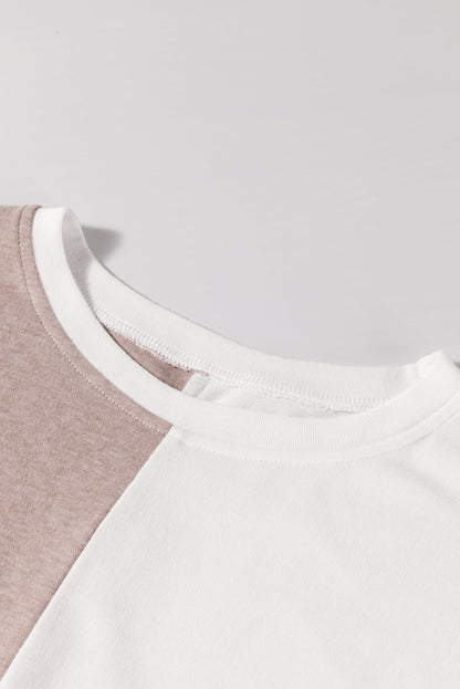 Colorblock Long Sleeve Crewneck Top