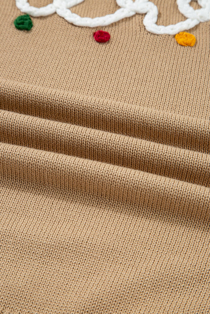 Christmas Merry Dot Dolman Sleeve Sweater