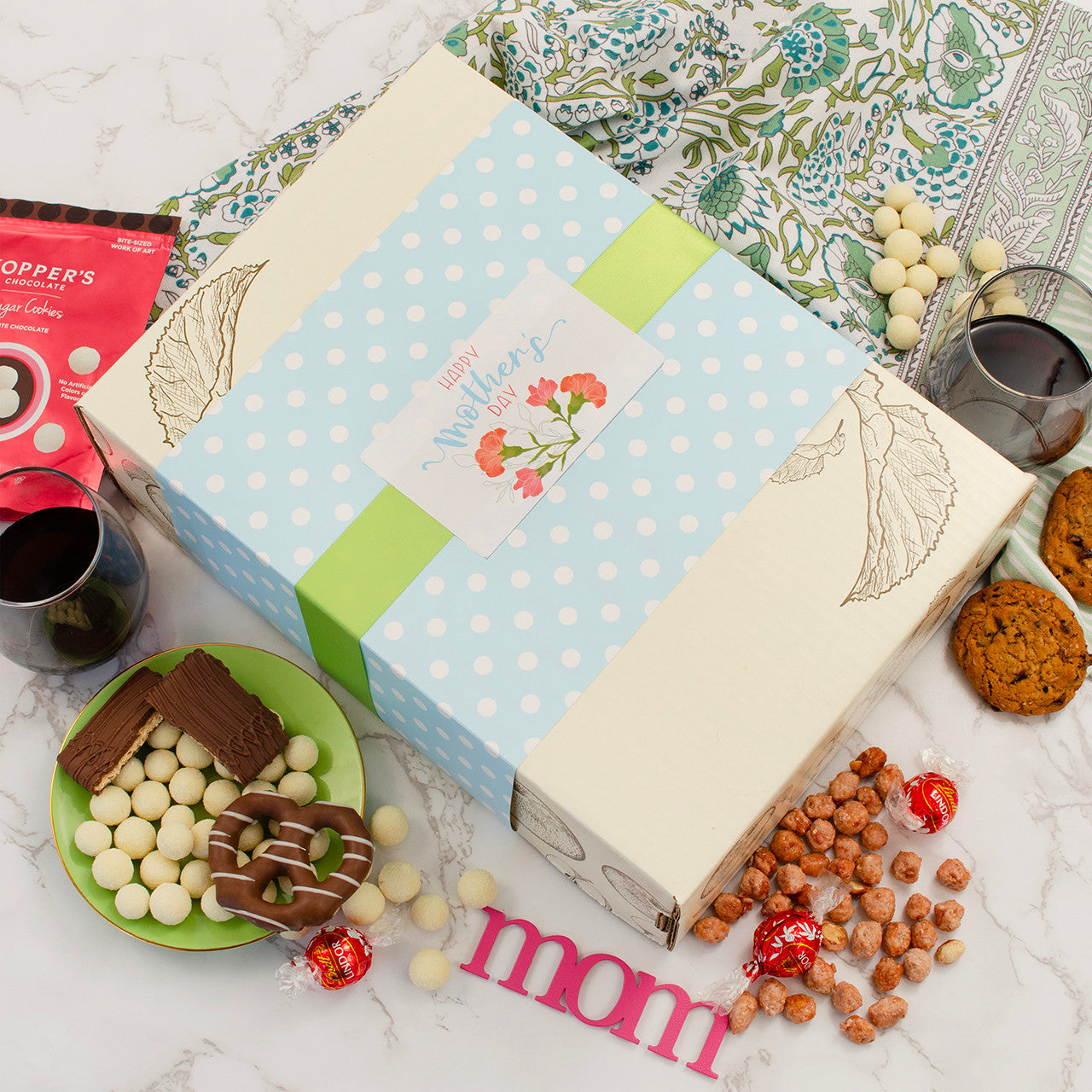 Happier Mother's Day Red Wine Gift Box