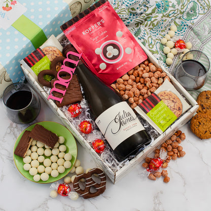Happier Mother's Day Red Wine Gift Box
