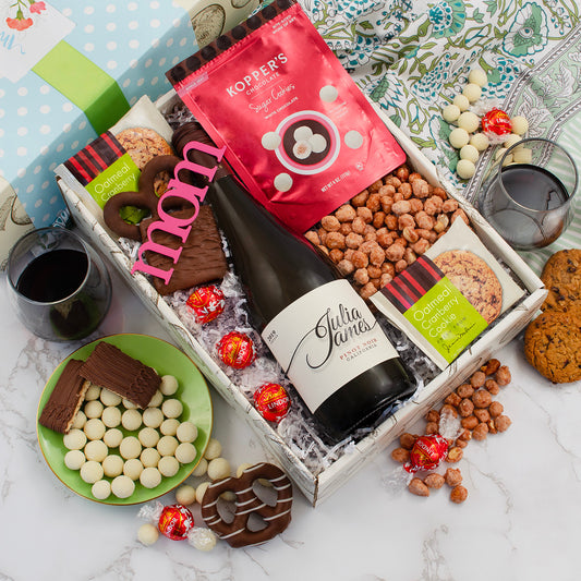 Happier Mother's Day Red Wine Gift Box